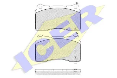 ICER 181585 Колодки торм.передние Subaru Impreza 2.0iT WRX &STi 04>