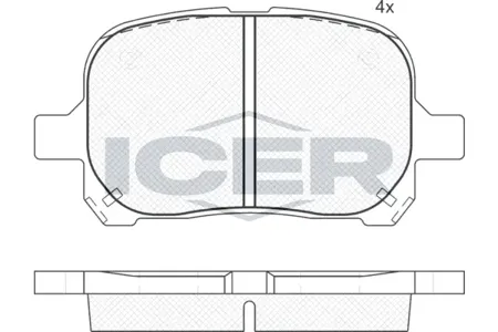 ICER 181632399 Колодки торм.