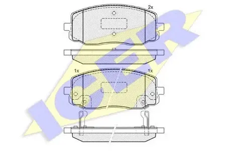 ICER 181709 Колодки торм.диск. Kia Picanto 04-
