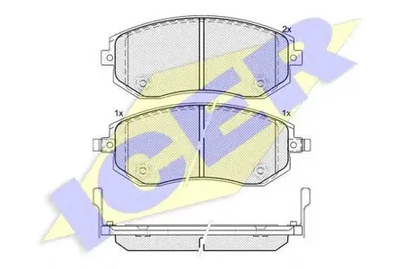 ICER 181717 Колодки торм.передние Subaru Impresa Forester Legacy 1.5-2.52.0D 09>