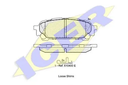 ICER 181737 Колодки торм. Impreza BerlinaSt. Wagon 2.0i WRX Turbo
