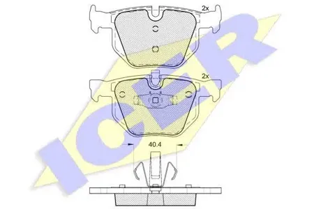 ICER 181739 Колодки торм.задние BMW X5 3.0d 07>