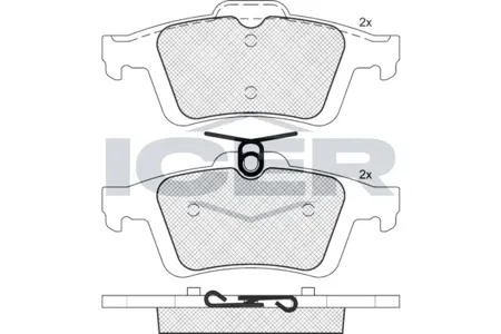 ICER 181744396 Колодки торм. дисковые