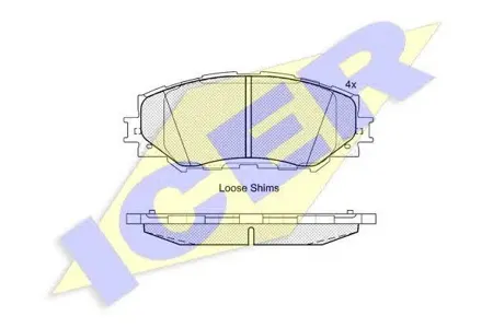 ICER 181760 Колодки торм.передние Toyota RAV4 2.4 06>
