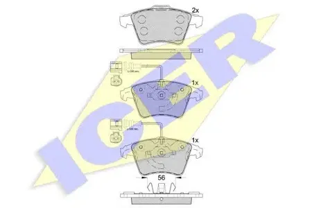 ICER 181777 Колодки торм.передние VW Touareg 3.0-6.0 V12 04>#