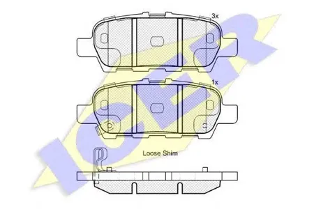 ICER 181901 Колодки торм диск Maxima 3.5i V6