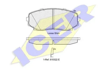 ICER 181962 Колодки торм.передние Mazda CX-7 MZR DISI Turbo 07>