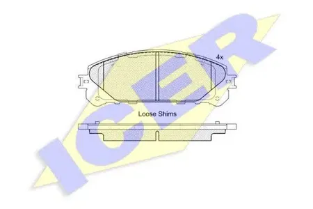 ICER 181982 Колодки торм.передние Lexus RX 3.5 09>#