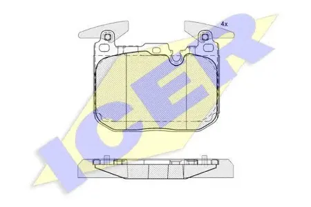 ICER 182093 Колодки торм.передние BMW 3 series (F30)