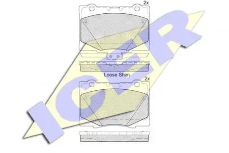 ICER 182184 Колодки торм диск Honda legend 06-