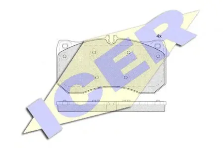 ICER 182185 Колодки торм.дисковые Audi A4 Avant 0815-> A5 (F53) 0616-> A6 (4A2 C8) 0218->