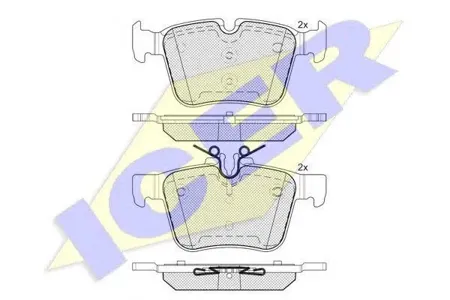 ICER 182214 Колодки торм.задние Mercedes W205 all 13>