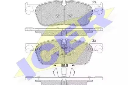 ICER 182236203 Колодки торм.