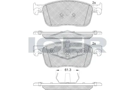 ICER 182297 Колодки торм.