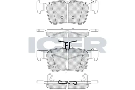 ICER 182315 Колодки торм.
