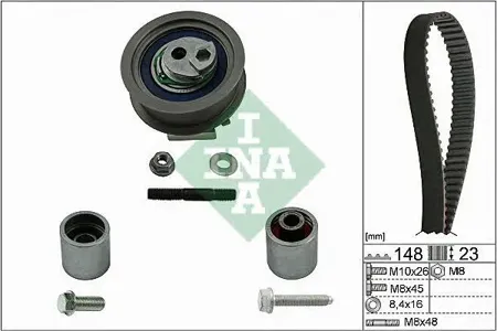INA 530044510 Ремкомплект ГРМ Audi A4A6, VW Passat Golf , Skoda Octavia 2.0FSiTFSi 04>