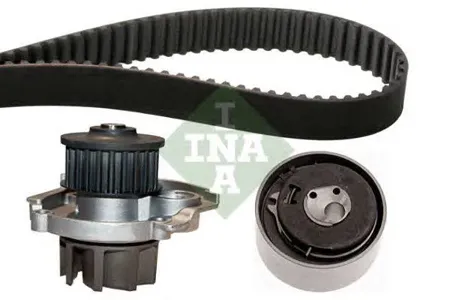 INA 530046230 Ремкомплект ГРМ с помпой Fiat 1.2-1.4 1996 => (ролик 1шт+ Водяной насос +ремень 129x22)
