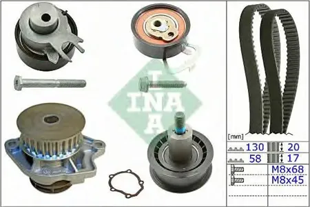 INA 530053830 Комплект роликов