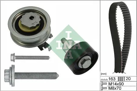 INA 530059211 Ремкомплект ГРМ Audi A3Q3, VW Golf , Skoda Octavia 1.2-1.4TFSi 11>