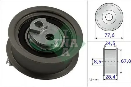INA 531085110 Ролик ремня ГРМ VAG A3TT Golf 56 2.0 06-