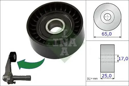 INA 531086610 Ролик ремня приводного PSA C3C4207308 08- 1.41.6