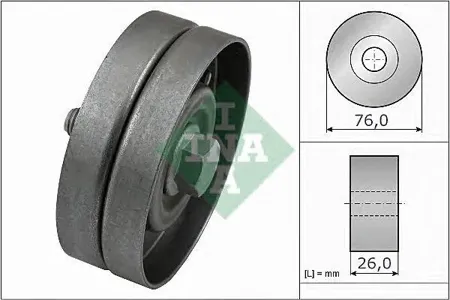 INA 532032630 Ролик обводной с кондиционером VW Golf , Seat Toledo , Skoda Octavia 1.41.6 16V 97>