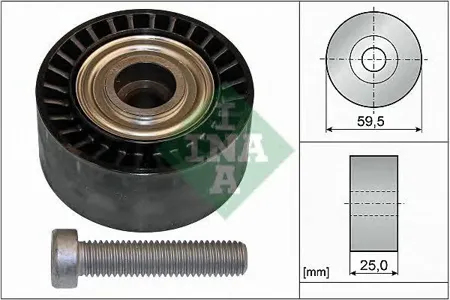INA 532043310 Ролик обводной ремня генератора Peugeot 206306 Expert 1.9D 98>