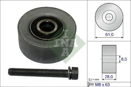 INA 532047210 Ролик ремня ГРМ Z16XEP