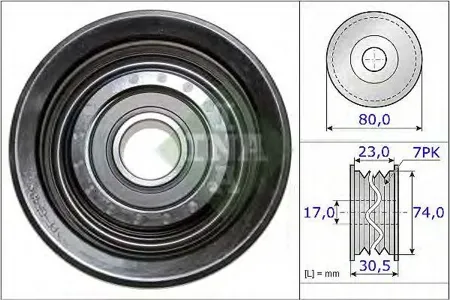 INA 532058010 Ролик натяжителя поликлин.ремня