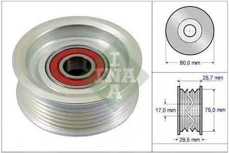 INA 532058710 Ролик натяжной ремня НО 80x29.5 Honda Civic Accord 2.0-2.4i 01>