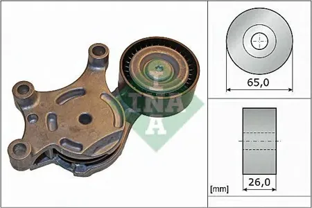 INA 534007520 Ролик натяжной Peugeot 206307, Citroen C3 1.4HDi 02>