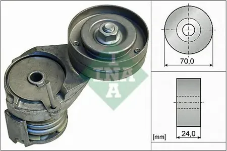 INA 534013830 Натяжитель поликлин.ремня с роликом