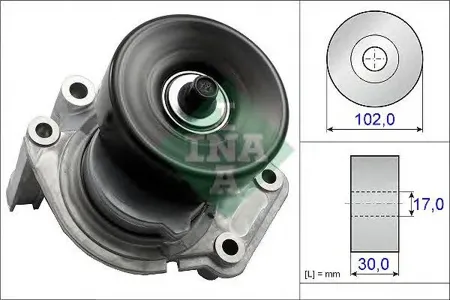 INA 534035010 Натяжитель ремня с роликом