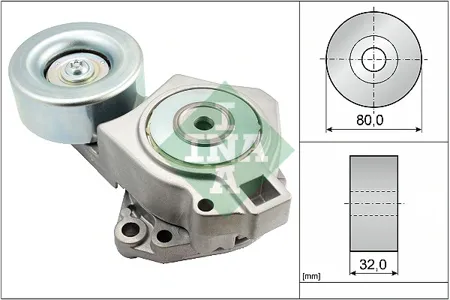 INA 534046810 Натяжитель ремня Mitsubishi Pajero 3.5, PtoudiaDignity 4.5 32V, Pajero III 3.5