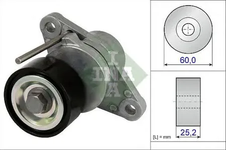 INA 534047410 Ролик натяжной ремня генератора Renault Logan Duster 1.6 16V 10>