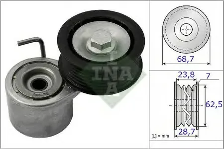INA 534048710 Натяжитель ремня Audi A6 (C6), A8 (4H), Q7 (4L) 3.0TFSI