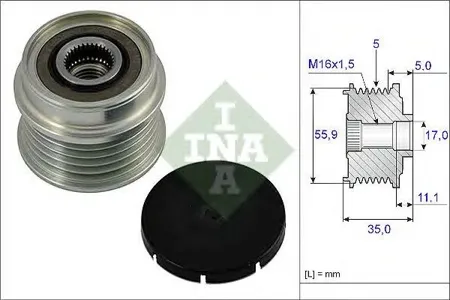 INA 535000510 Шкив генератора