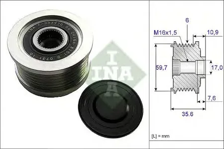 INA 535004610 Муфта генератора обгонная