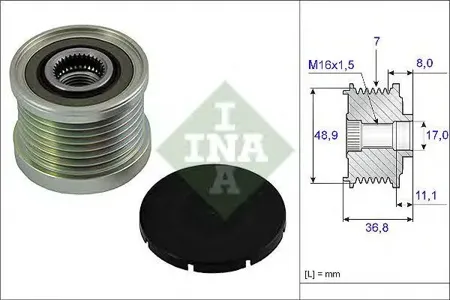 INA 535008110 Шкив генератора