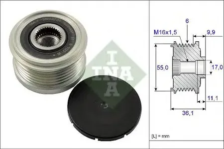 INA 535010310 Шкив генератора