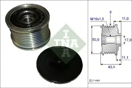 INA 535010810 Шкив генератора