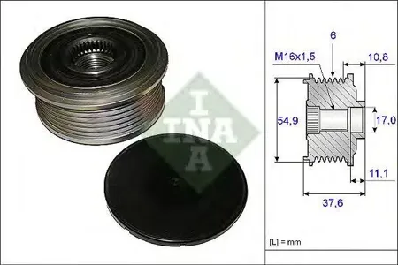 INA 535012310 Шкив генератора Mercedes W246W176 12-