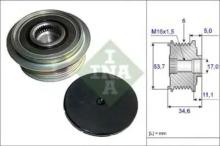INA 535012510 Шкив генератора