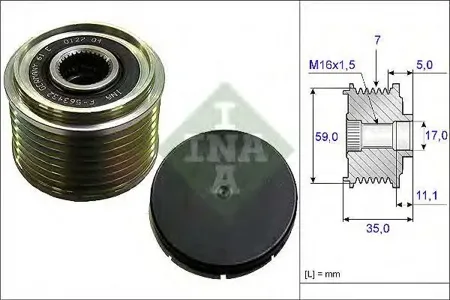 INA 535015910 Шкив генератора