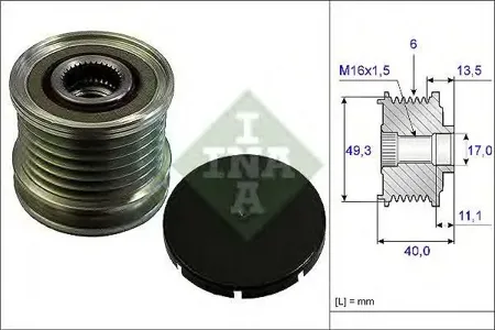 INA 535016610 Шкив генератора