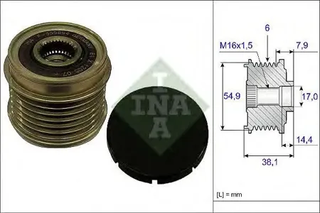 INA 535017610 Шкив генератора