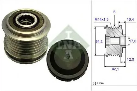 INA 535018110 Шкив генератора