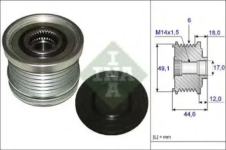 INA 535018210 Шкив генератора