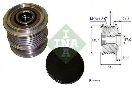 INA 535020010 Шкив генератора