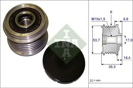 INA 535020310 Шкив генератора